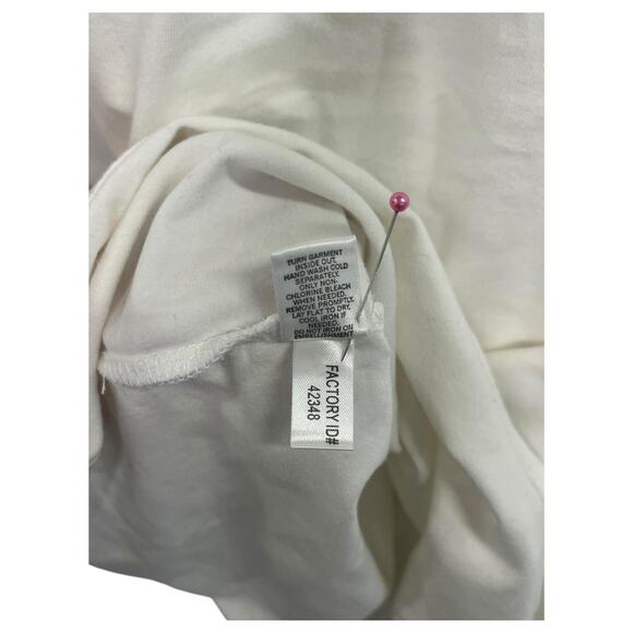 Vintage Express Cami Tank Top Womens Small White Sequin Lace Trim New Retro Y2K - Picture 7 of 12